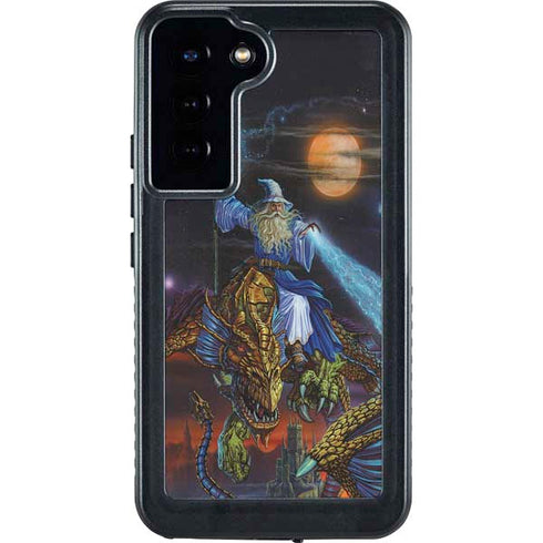 Twilight Tempest Wizard by Ed Beard Jr Galaxy S24 Plus Waterproof Case
